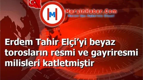 Erdem Tahir Elçi’yi beyaz torosların resmi ve gayriresmi milisleri katletmiştir