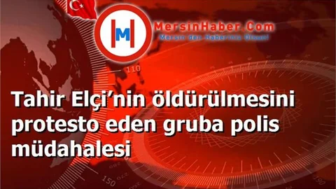 Tahir Elçi’nin öldürülmesini protesto eden gruba polis müdahalesi