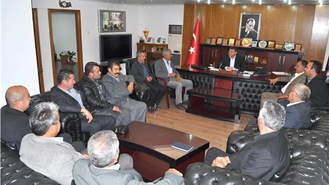 Başkan Turgut Mekanında Ağırladı