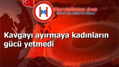 Kavgayı ayırmaya kadınların gücü yetmedi