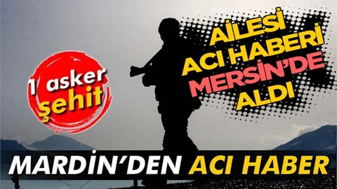 Mardin'in Derik İlçesinden Acı Haber UzmanÇavuş Sezer Aydemir Şehit Oldu