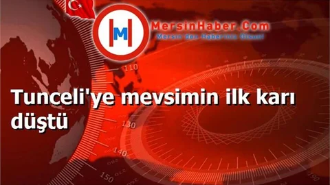 Kar Yağışı Etkisini Göstermeye Başladı Tunceli'ye mevsimin ilk karı düştü