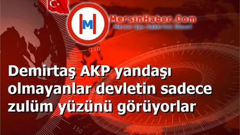 Demirtaş AKP yandaşı olmayanlar devletin sadece zulüm yüzünü görüyorlar
