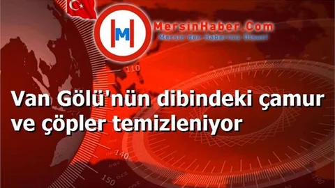 Van Gölü'nün dibindeki çamur ve çöpler temizleniyor