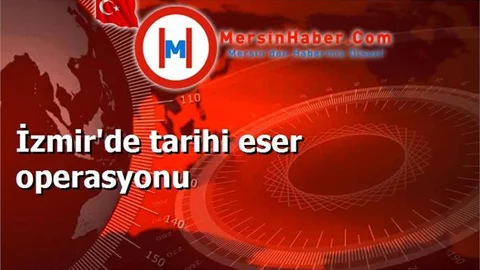 İzmir'de tarihi eser operasyonu