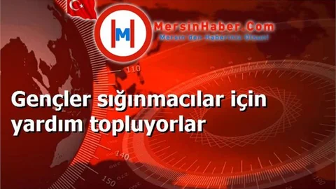 Gençler sığınmacılar için yardım topluyorlar