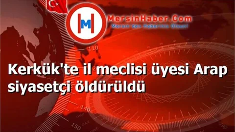 Kerkük'te il meclisi üyesi Arap siyasetçi öldürüldü