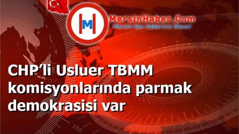 CHP’li Usluer TBMM komisyonlarında parmak demokrasisi var