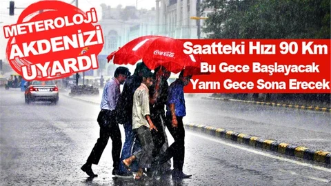 Meteorolojiden Orta Akdeniz için Fırtına Uyarısı