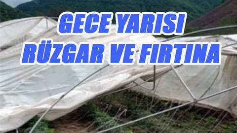 Mersin'de Rüzgar ve Fırtına Ortalığı Savaş Alanına Çevirdi