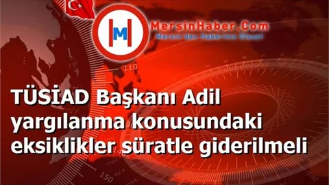TÜSİAD Başkanı Adil yargılanma konusundaki eksiklikler süratle giderilmeli