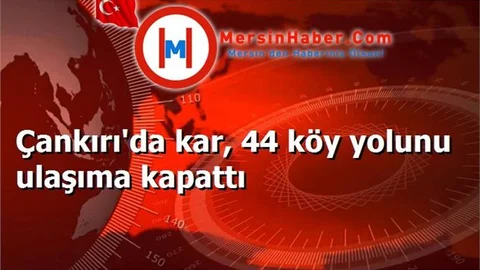 Çankırı'da kar, 44 köy yolunu ulaşıma kapattı