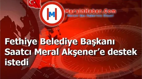 Fethiye Belediye Başkanı Saatcı Meral Akşener’e destek istedi
