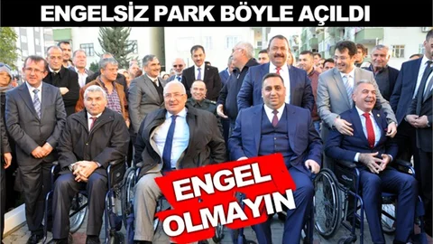 Engelliler Günü’nde Engelsiz Park Açıldı