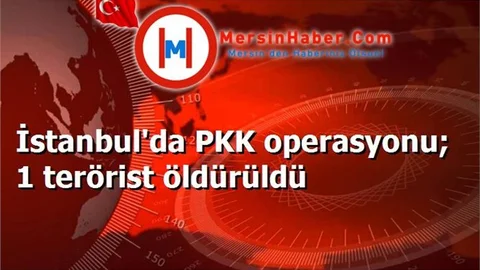 İstanbul'da PKK operasyonu; 1 terörist öldürüldü