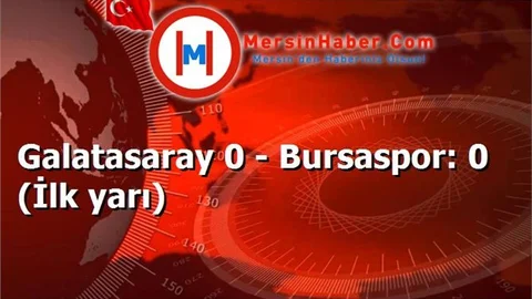 Galatasaray 0 - Bursaspor: 0 (İlk yarı)