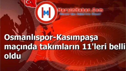 Osmanlıspor-Kasımpaşa maçında takımların 11'leri belli oldu