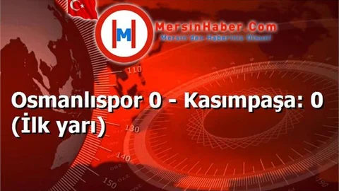 Osmanlıspor 0 - Kasımpaşa: 0 (İlk yarı)