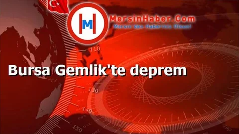 Bursa Gemlik'te deprem