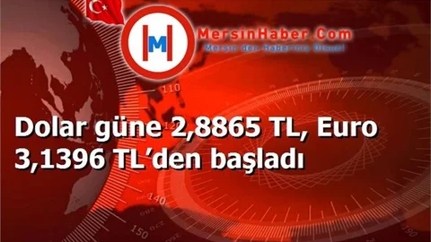 Dolar güne 2,8865 TL, Euro 3,1396 TL’den başladı