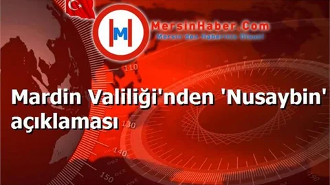 Mardin Valiliği'nden 'Nusaybin' açıklaması