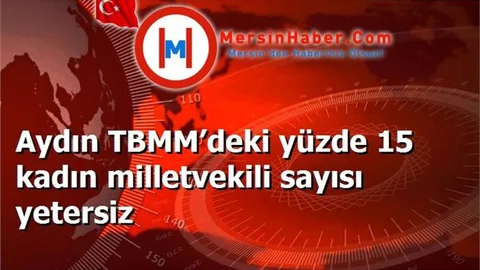 Aydın TBMM’deki yüzde 15 kadın milletvekili sayısı yetersiz