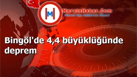 Bingöl'de 4,4 büyüklüğünde deprem