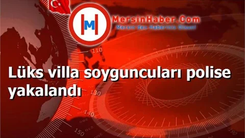 Lüks villa soyguncuları polise yakalandı