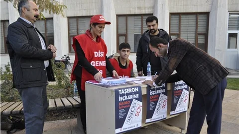 Taşeron işçiler için imza kampanyası başlatıldı