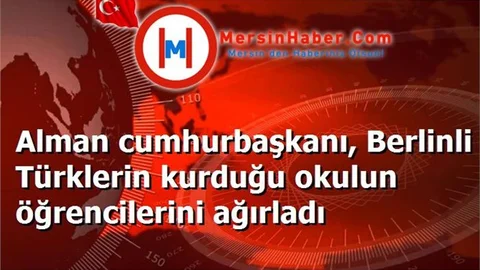 Alman cumhurbaşkanı, Berlinli Türklerin kurduğu okulun öğrencilerini ağırladı