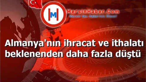 Almanya'nın ihracat ve ithalatı beklenenden daha fazla düştü