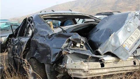 Çankırı'da trafik kazası 1 ölü, 2 yaralı