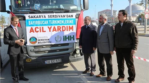Bayırbucak Türkmenlerine un yardımı