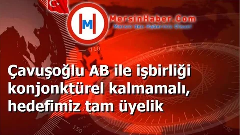 Çavuşoğlu AB ile işbirliği konjonktürel kalmamalı, hedefimiz tam üyelik