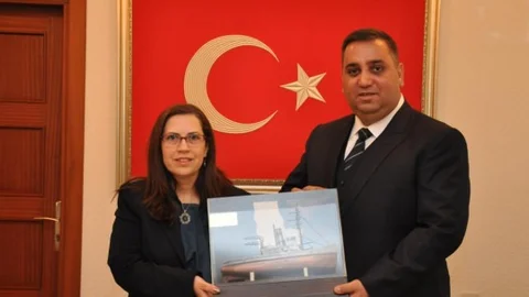 KKTC Mersin Konsolosu İnanıroğlu'ndan Başkan Can’a Ziyaret