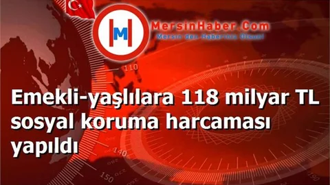 Emekli-yaşlılara 118 milyar TL sosyal koruma harcaması yapıldı