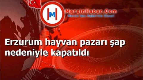 Erzurum hayvan pazarı şap nedeniyle kapatıldı