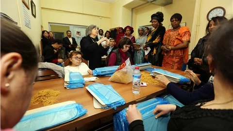 Büyükelçi eşleri Yenimahalle Belediyesi’nde