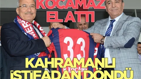 Kocamaz Mersin İdmanyurdu'na el attı, Kahramanlı istifadan döndü