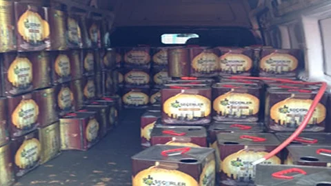 9 bin litre kaçak akaryakıt ele geçirildi