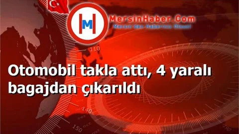 Buzlanma Nedeniyle Otomobil takla attı, 4 yaralı bagajdan çıkarıldı