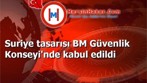 Suriye tasarısı BM Güvenlik Konseyi'nde kabul edildi