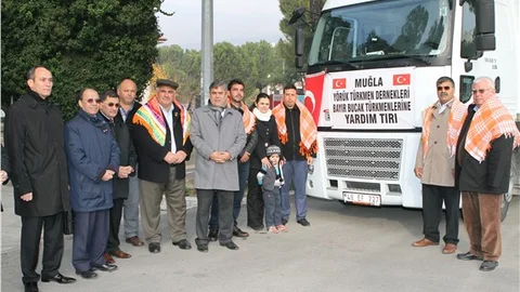 Muğla'dan Bayırbucak Türkmenlerine yardım gönderildi