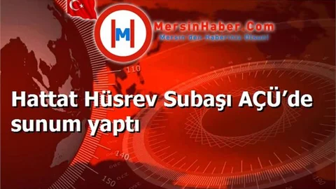 Hattat Hüsrev Subaşı AÇÜ’de sunum yaptı