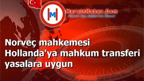 Norveç mahkemesi Hollanda'ya mahkum transferi yasalara uygun