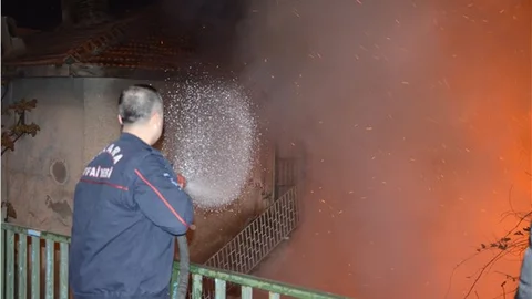 Ankara'da korkutan yangın