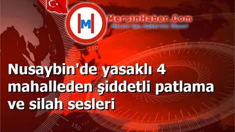 Nusaybin'de yasaklı 4 mahalleden şiddetli patlama ve silah sesleri