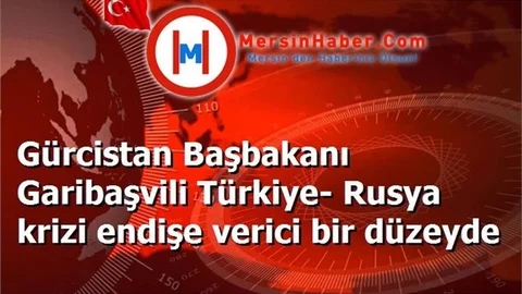 Gürcistan Başbakanı Garibaşvili Türkiye- Rusya krizi endişe verici bir düzeyde