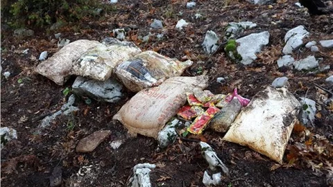 Terör örgütüne ait malzemeler imha edildi