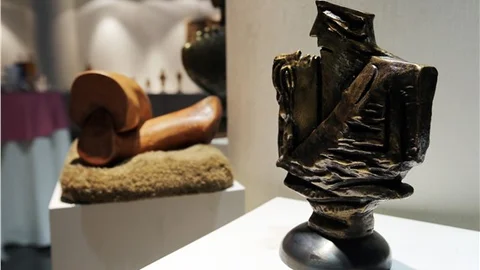 Heykel sergisini Başkan Yaşar açtı